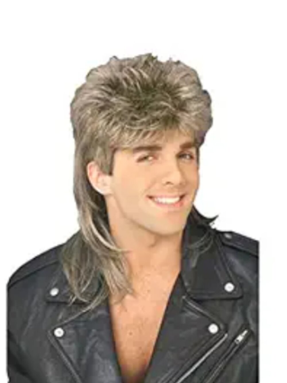 NEW Forum Novelties Men's Mullet Hair Wig Adult Costumes, OS